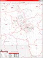 Johnson, Ia Carrier Route Wall Map