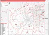 Johnson, Ks Carrier Route Wall Map