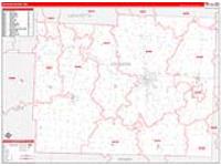 Johnson, Mo Carrier Route Wall Map