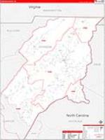 Johnson, Tn Carrier Route Wall Map