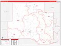 Johnston, Ok Carrier Route Wall Map