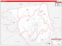 Jones, Ga Carrier Route Wall Map