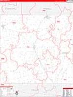 Jones, Tx Carrier Route Wall Map