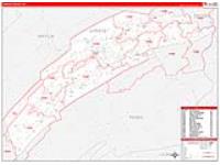 Juniata, Pa Carrier Route Wall Map