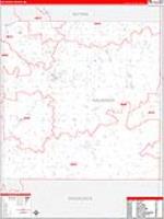 Kalkaska, Mi Carrier Route Wall Map