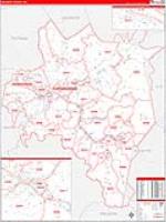 Kanawha, Wv Carrier Route Wall Map