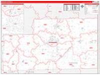 Kankakee, Il Carrier Route Wall Map