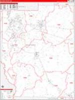 Kaufman, Tx Carrier Route Wall Map