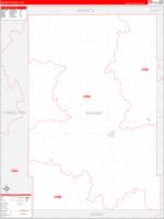 Kearny County, KS Zip Code Wall Map Basic Style by MarketMAPS - MapSales