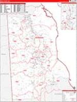 Kent, De Carrier Route Wall Map
