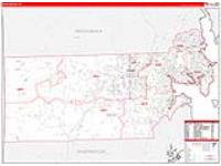 Kent, Ri Carrier Route Wall Map