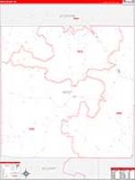 Kent, Tx Carrier Route Wall Map