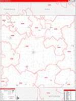 Keokuk, Ia Carrier Route Wall Map