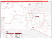 Kerr, Tx Carrier Route Wall Map