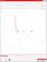 King, Tx Carrier Route Wall Map