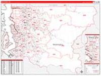 King, Wa Carrier Route Wall Map