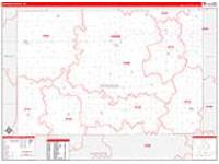 Kingman, Ks Carrier Route Wall Map