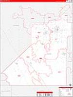 Kings, Ca Carrier Route Wall Map