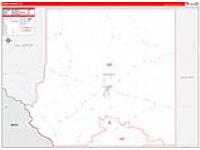 Kinney, Tx Carrier Route Wall Map