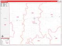 Kiowa, Ks Carrier Route Wall Map