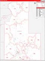 Klamath, Or Carrier Route Wall Map