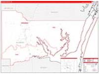 Kleberg, Tx Carrier Route Wall Map