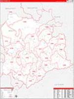 Knott, Ky Carrier Route Wall Map