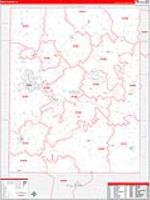 Knox, Il Carrier Route Wall Map