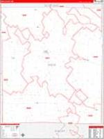 Knox, Mo Carrier Route Wall Map