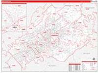 Knox, Tn Carrier Route Wall Map