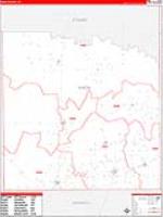 Knox, Tx Carrier Route Wall Map