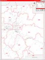Kootenai, Id Carrier Route Wall Map