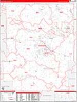 Kosciusko, In Carrier Route Wall Map