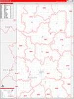 Kossuth, Ia Carrier Route Wall Map
