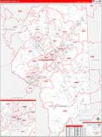 Lackawanna, Pa Carrier Route Wall Map