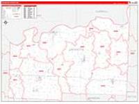 Lafayette, Mo Carrier Route Wall Map