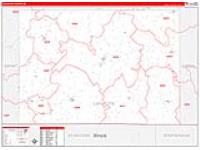 Lafayette, Wi Carrier Route Wall Map