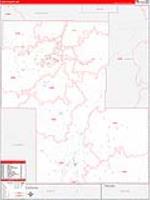 Lake, Or Carrier Route Wall Map