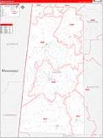 Lamar, Al Carrier Route Wall Map