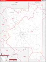 Lamar, Ga Carrier Route Wall Map