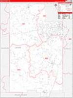 Lamar, Ms Carrier Route Wall Map