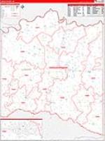 Lamar, Tx Carrier Route Wall Map