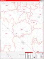 Lamb, Tx Carrier Route Wall Map
