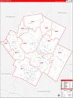 Lamoille, Vt Carrier Route Wall Map