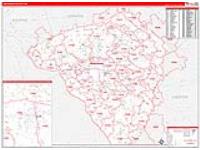 Lancaster, Pa Carrier Route Wall Map