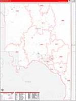 Lassen, Ca Carrier Route Wall Map