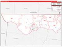 Lauderdale, Al Carrier Route Wall Map