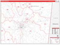 Lauderdale, Ms Carrier Route Wall Map
