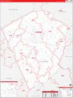 Laurens, Ga Carrier Route Wall Map