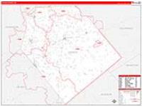 Lavaca, Tx Carrier Route Wall Map